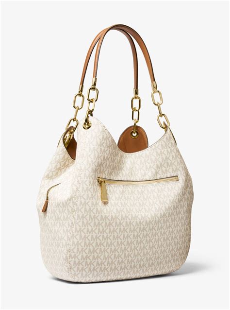 michael michael kors lillie large chain shoulder tote bag|michael kors outlet large tote.